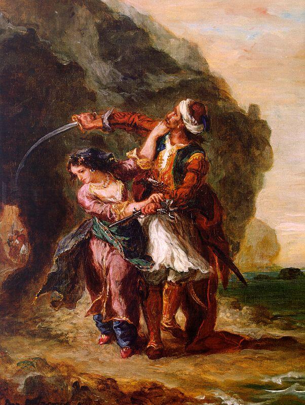 Eugene Delacroix The Bride of Abydos France oil painting art